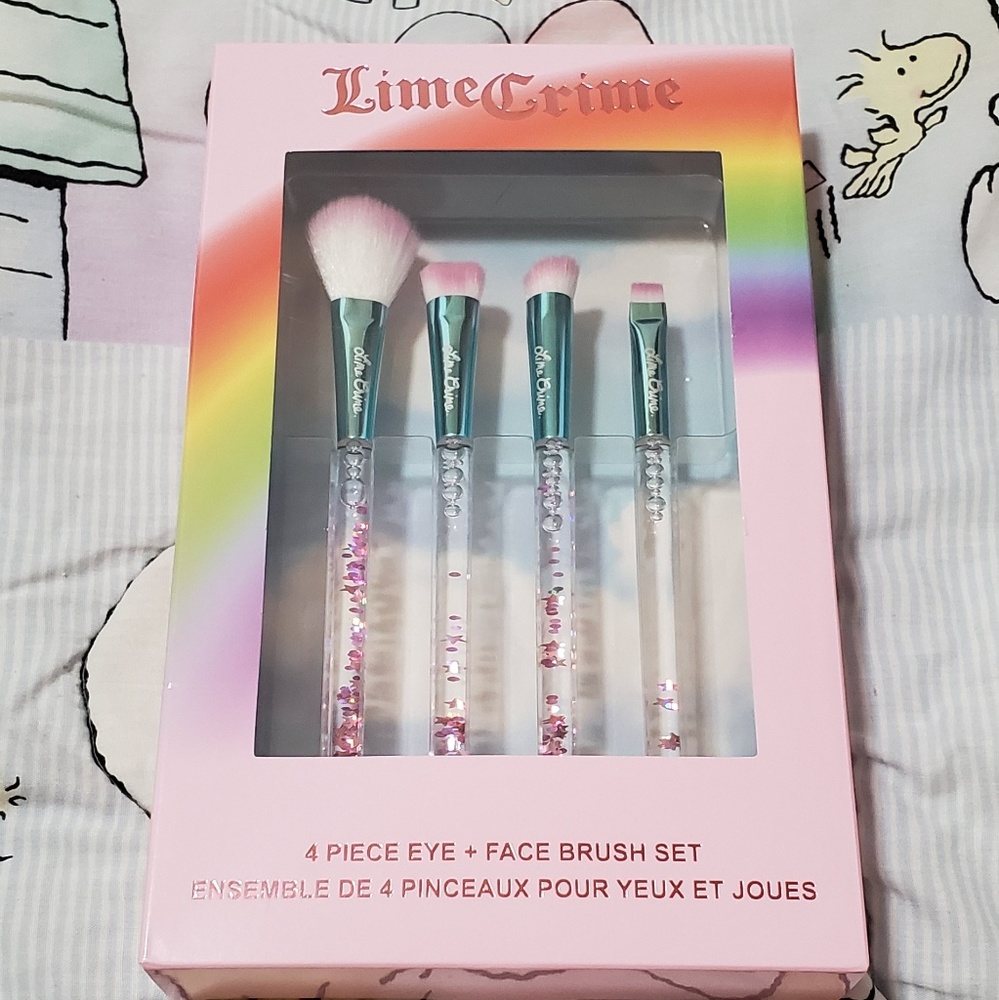 Lime crime birthday brush set